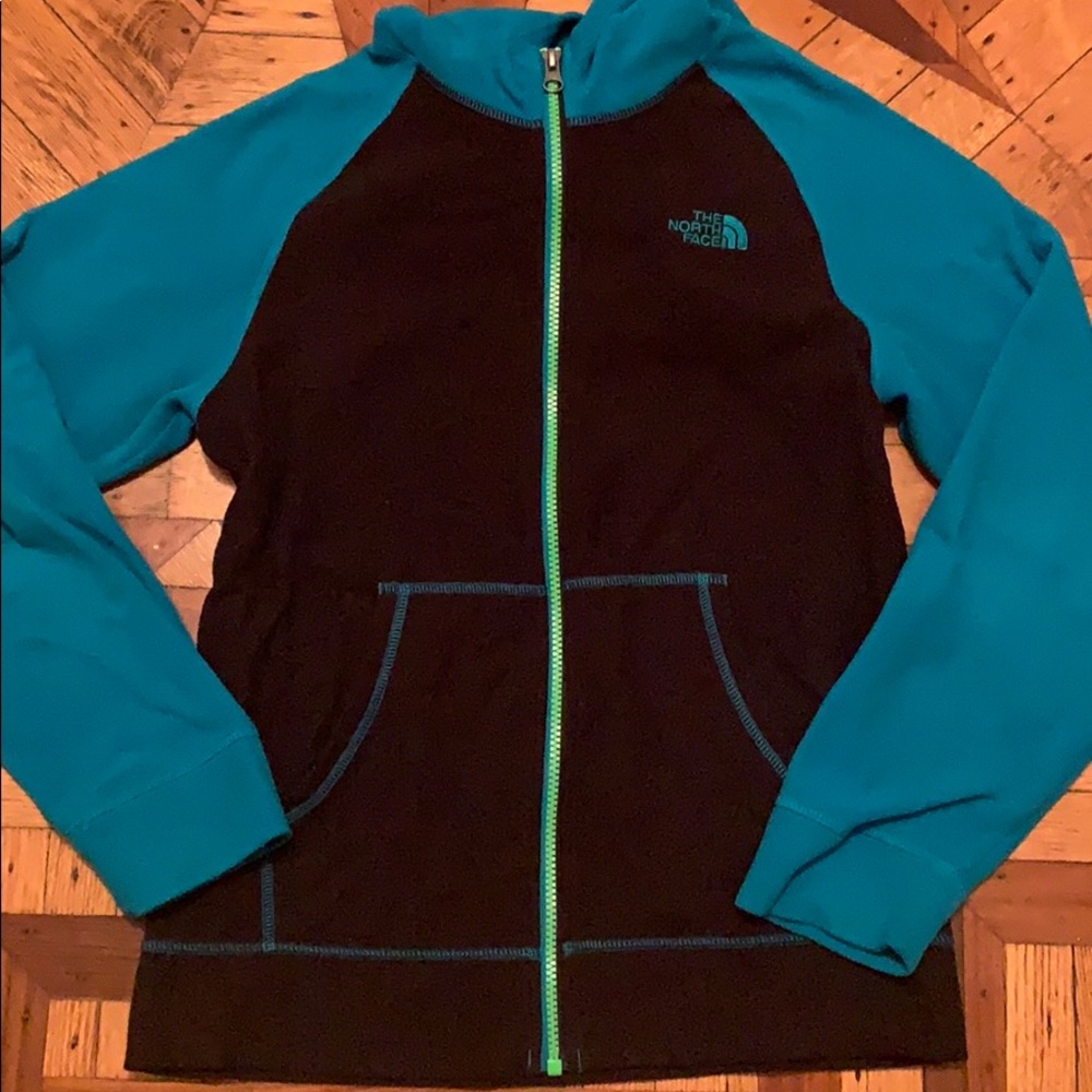 North face zip up hoodie